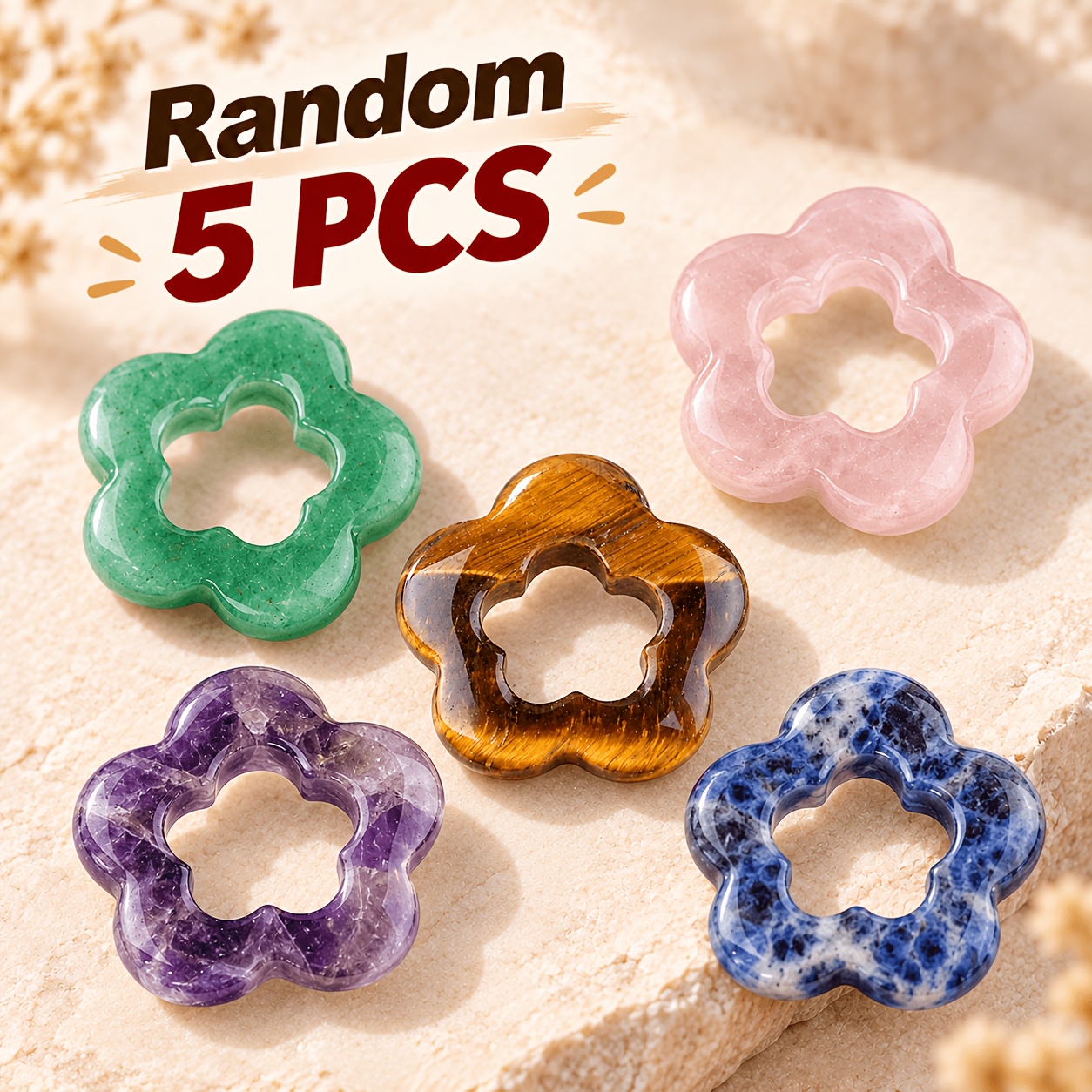 30Mm Hollow Flower Charm Pendant for Jewellery Making